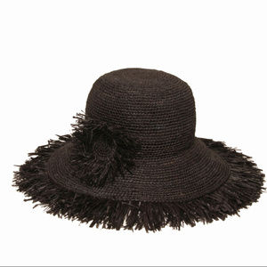 Gottex Bora Bora Straw Hat - Black